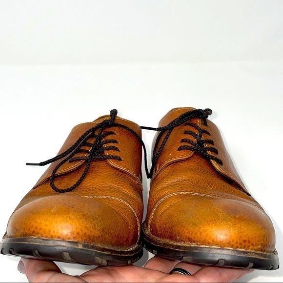Cole Haan Men’s Leather Derby Shoes – Light Brown, Size 8 main image 6